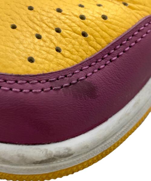 NIKE（ナイキ）NIKE (ナイキ) AIR JORDAN 1 RETRO HIGH OG パープル×イエロー サイズ:25㎝の古着・服飾アイテム