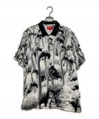 SUPREMEシュプリーム）の古着「Flamingo Shirt」｜ホワイト×ブラック