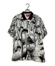 SUPREME（シュプリーム）の古着「Flamingo Shirt」｜ホワイト×ブラック