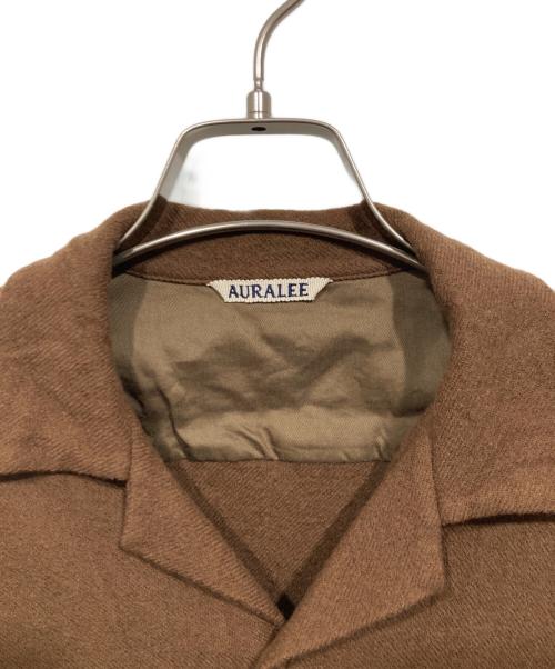 AURALEE（オーラリー）AURALEE (オーラリー) WOOL SHIRTS ブラウン サイズ:4の古着・服飾アイテム