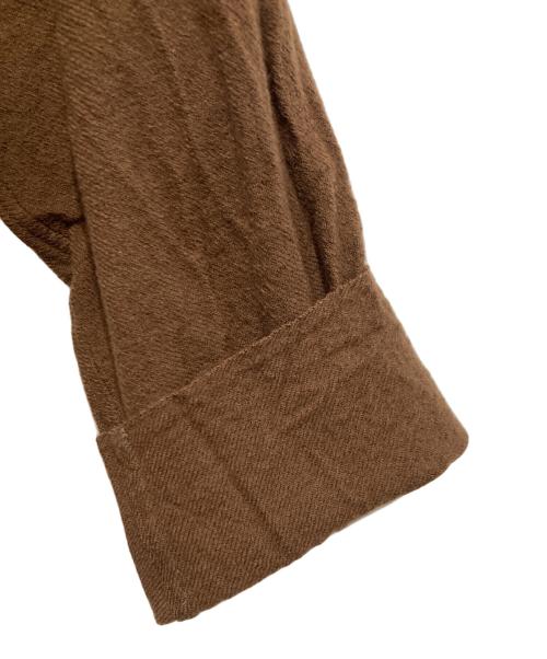 AURALEE（オーラリー）AURALEE (オーラリー) WOOL SHIRTS ブラウン サイズ:4の古着・服飾アイテム