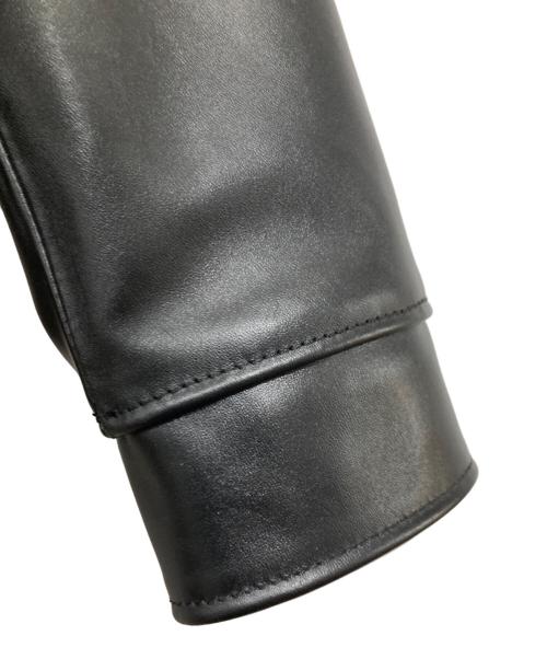 PINEAL JET LEATHER（ピネールジェットレザー）PINEAL JET LEATHER (ピネールジェットレザー) ホースレザージャケット ブラック サイズ:XLの古着・服飾アイテム