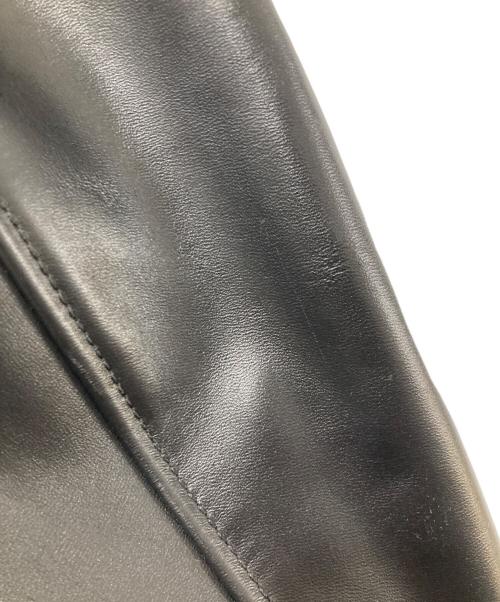 PINEAL JET LEATHER（ピネールジェットレザー）PINEAL JET LEATHER (ピネールジェットレザー) ホースレザージャケット ブラック サイズ:XLの古着・服飾アイテム