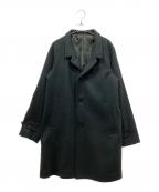 JOURNAL STANDARDジャーナルスタンダード）の古着「ライトメルトン スタンドオーバーコート」｜グリーン