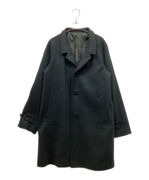 JOURNAL STANDARD（ジャーナルスタンダード）JOURNAL STANDARD (ジャーナルスタンダード) ライトメルトン スタンドオーバーコート グリーン サイズ:Sの古着・服飾アイテム