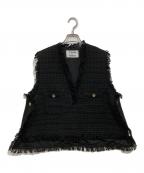 CYAN TOKYOシアン トーキョー）の古着「バックオーバーツイードベスト」｜ブラック