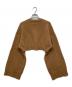 6(ROKU) BEAUTY&YOUTH (ロク ビューティーアンドユース) カシミアショートニット / CASHMERE SHORT CREW NECK PULLOVER ブラウン サイズ:Free：4000円
