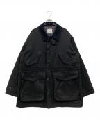 FREAK'S STOREフリークスストア）の古着「襟コーデュロイウーリーハンティングジャケット」｜ブラック