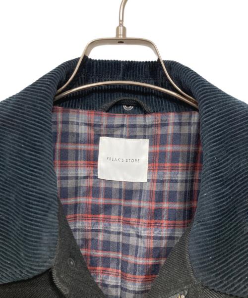 FREAK'S STORE（フリークスストア）FREAK'S STORE (フリークスストア) 襟コーデュロイウーリーハンティングジャケット ブラック サイズ:Lの古着・服飾アイテム
