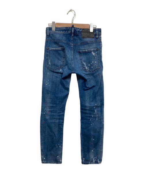 DSQUARED2（ディースクエアード）DSQUARED2 (ディースクエアード) SKATER JEANデニムパンツ ブルー サイズ:44の古着・服飾アイテム