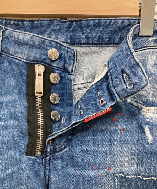 DSQUARED2（ディースクエアード）DSQUARED2 (ディースクエアード) SKATER JEANデニムパンツ ブルー サイズ:44の古着・服飾アイテム