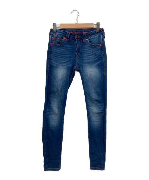 TRUE RELIGION（トゥルー レリジョン）TRUE RELIGION (トゥルー レリジョン) デニムパンツ ブルー サイズ:w27（68.5CM）の古着・服飾アイテム