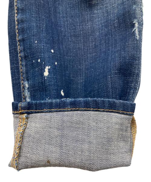 DSQUARED2（ディースクエアード）DSQUARED2 (ディースクエアード) ダメージ加工デニムパンツ ブルー サイズ:42の古着・服飾アイテム