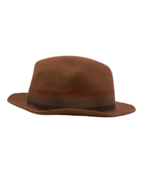BORSALINO（ボルサリーノ）BORSALINO (ボルサリーノ) 中折れハット ブラウンの古着・服飾アイテム
