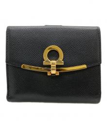 Salvatore Ferragamo（サルヴァトーレ フェラガモ）の古着「2つ折り財布」｜ブラック