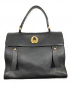 Saint Laurent Parisサンローランパリ）の古着「ミューズトゥ ハンドバッグ」｜ブラック