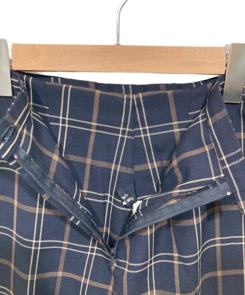 tricot COMME des GARCONS（トリココムデギャルソン）tricot COMME des GARCONS (トリココムデギャルソン) チェックスカート ネイビー サイズ:Mの古着・服飾アイテム