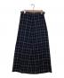 tricot COMME des GARCONS（トリココムデギャルソン）の古着「チェックスカート」｜ネイビー