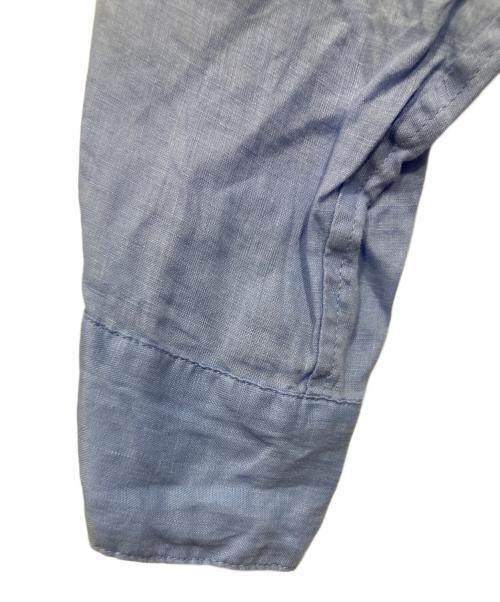 Spick and Span（スピック＆スパン）Spick and Span (スピック＆スパン) 80リネンカシュクールビッグシャツ ブルー サイズ:freeの古着・服飾アイテム