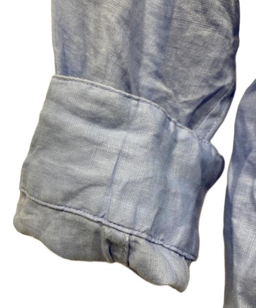 Spick and Span（スピック＆スパン）Spick and Span (スピック＆スパン) 80リネンカシュクールビッグシャツ ブルー サイズ:freeの古着・服飾アイテム