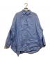 Spick and Span（スピック＆スパン）の古着「80リネンカシュクールビッグシャツ」｜ブルー