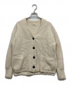 IENAイエナ）の古着「AQUA畦ボックスシルエットカーディガン」｜ホワイト