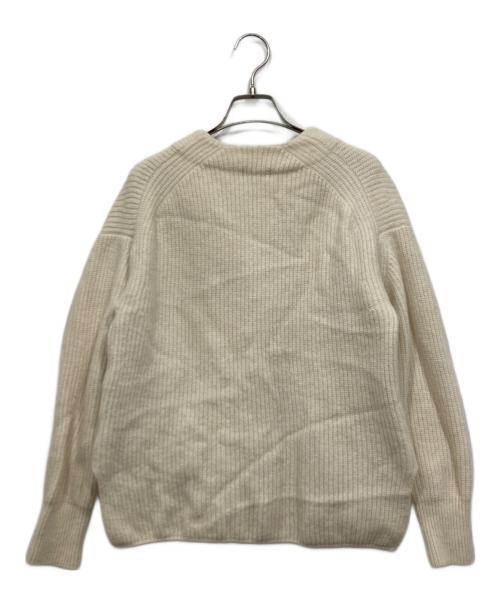 IENA（イエナ）IENA (イエナ) AQUA畦ボックスシルエットカーディガン ホワイト サイズ:Freeの古着・服飾アイテム