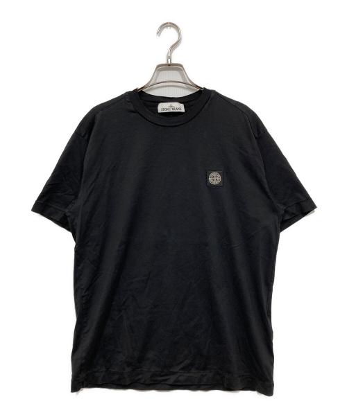 STONE ISLAND（ストーンアイランド）STONE ISLAND (ストーンアイランド) Stone Island Patch Logo T-shirt ブラック サイズ:Lの古着・服飾アイテム