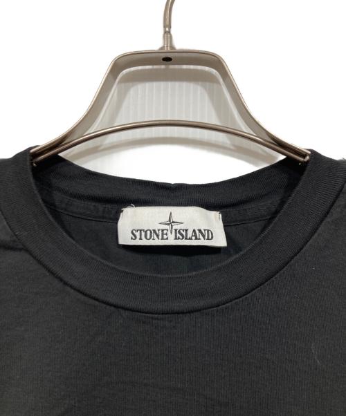 STONE ISLAND（ストーンアイランド）STONE ISLAND (ストーンアイランド) Stone Island Patch Logo T-shirt ブラック サイズ:Lの古着・服飾アイテム