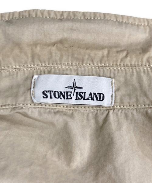 STONE ISLAND（ストーンアイランド）STONE ISLAND (ストーンアイランド) ロゴワッペンダブルフラップポケットジャケット ベージュ サイズ:Mの古着・服飾アイテム