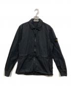 STONE ISLANDストーンアイランド）の古着「Zip Up Over Shirts Jacket/ジップアップシャツジャケット」｜ブラック