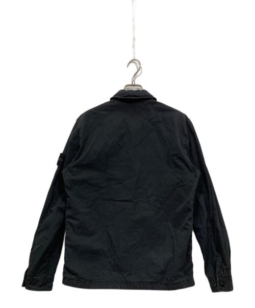 STONE ISLAND（ストーンアイランド）STONE ISLAND (ストーンアイランド) Zip Up Over Shirts Jacket/ジップアップシャツジャケット ブラック サイズ:Sの古着・服飾アイテム