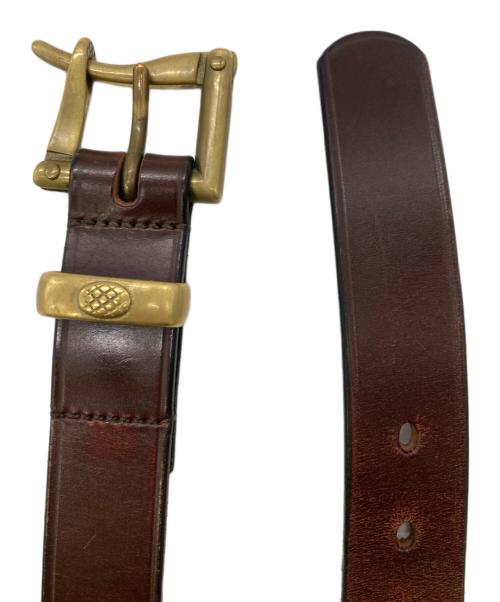 Engineered Garments（エンジニアドガーメンツ）Engineered Garments (エンジニアドガーメンツ) MARTIN  FAIZEY (マーティンフェイジー) レザーベルト ブラウン サイズ:32/80の古着・服飾アイテム