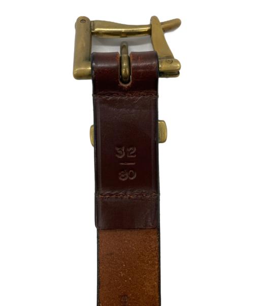 Engineered Garments（エンジニアドガーメンツ）Engineered Garments (エンジニアドガーメンツ) MARTIN  FAIZEY (マーティンフェイジー) レザーベルト ブラウン サイズ:32/80の古着・服飾アイテム