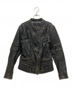 HARLEY-DAVIDSONハーレーダビッドソン）の古着「レザーライダースジャケット / ライディングジャケット」｜ブラック