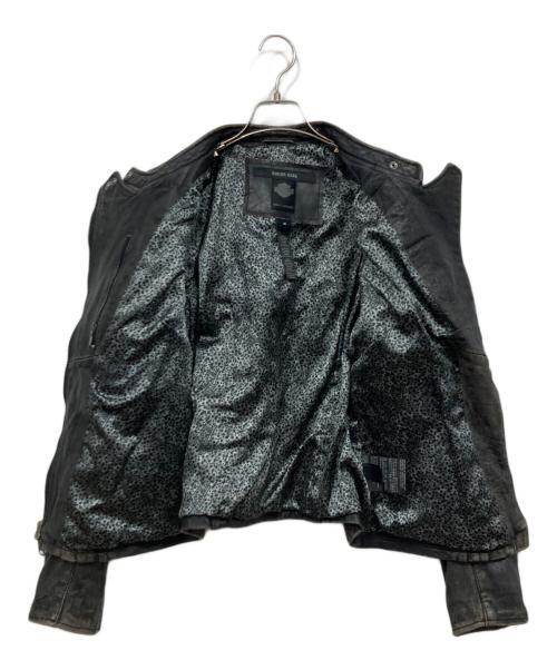 HARLEY-DAVIDSON（ハーレーダビッドソン）HARLEY-DAVIDSON (ハーレーダビッドソン) レザーライダースジャケット / ライディングジャケット ブラック サイズ:Mの古着・服飾アイテム