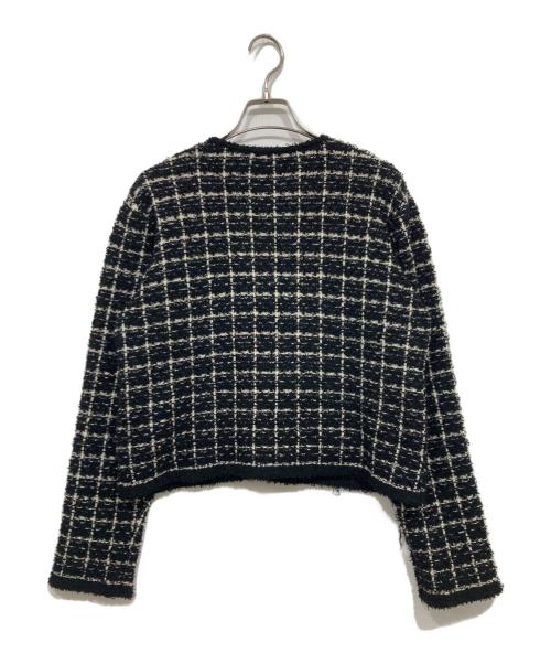 JOURNAL STANDARD（ジャーナルスタンダード）JOURNAL STANDARD (ジャーナルスタンダード) ツィードクロップドジャケット ブラック サイズ:FREEの古着・服飾アイテム