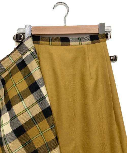 O'NEILL（オニール）O'NEILL (オニール) チェックラップスカート イエロー サイズ:36の古着・服飾アイテム