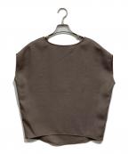 SOEJUソージュ）の古着「リネーラショートスリーブコクーンブラウス」｜グリーン