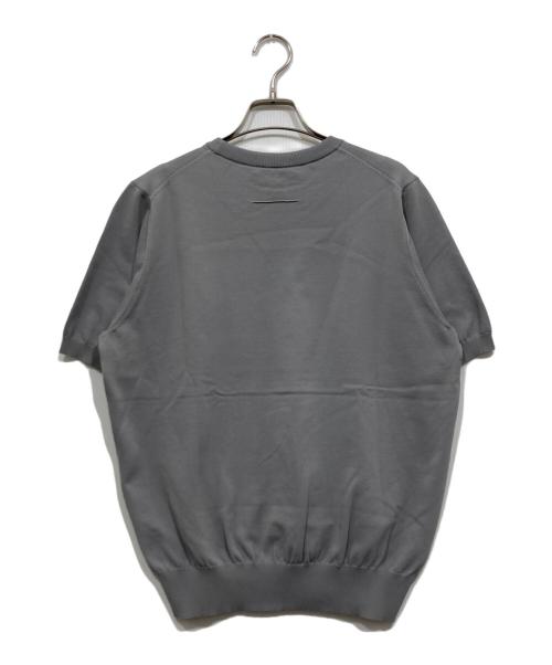 SLOANE（スローン）SLOANE (スローン) 半袖ニット / 18G二重臼天竺 半袖クルーネックニット ライトグレー サイズ:34の古着・服飾アイテム