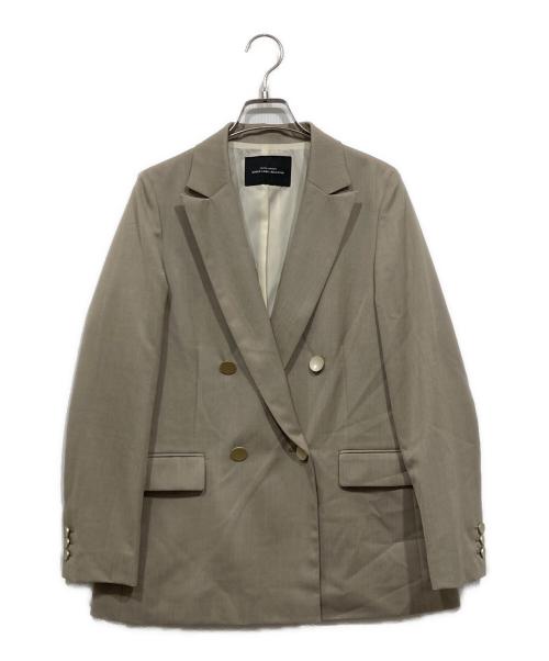 green label relaxing（グリーンレーベルリラクシング）green label relaxing (グリーンレーベルリラクシング) ダブルジャケット ベージュ サイズ:Sの古着・服飾アイテム