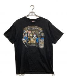 HARLEY-DAVIDSON（ハーレーダビッドソン）の古着「イーグルプリントTシャツ」｜ブラック