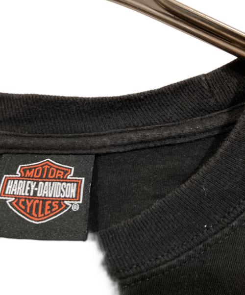 HARLEY-DAVIDSON（ハーレーダビッドソン）HARLEY-DAVIDSON (ハーレーダビッドソン) イーグルプリントTシャツ ブラック サイズ:Ｌ　の古着・服飾アイテム