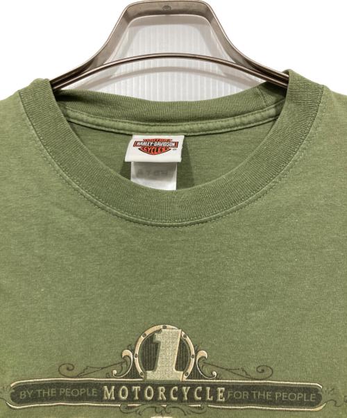 HARLEY-DAVIDSON（ハーレーダビッドソン）HARLEY-DAVIDSON (ハーレーダビッドソン) プリントTシャツ グリーン サイズ:XLの古着・服飾アイテム