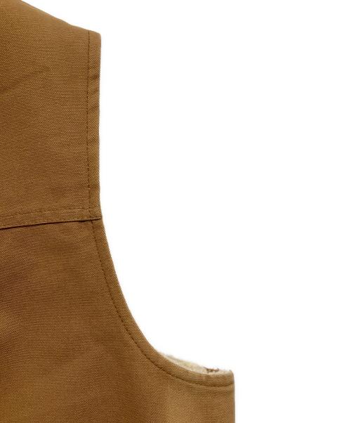CarHartt（カーハート）CarHartt (カーハート) ダック地裏ボアベスト ブラウン サイズ:XLの古着・服飾アイテム