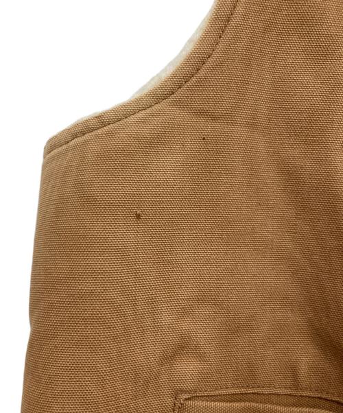 CarHartt（カーハート）CarHartt (カーハート) ダック地裏ボアベスト ブラウン サイズ:XLの古着・服飾アイテム