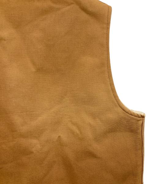 CarHartt（カーハート）CarHartt (カーハート) ダック地裏ボアベスト ブラウン サイズ:XLの古着・服飾アイテム