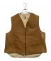 CarHartt（カーハート）の古着「ダック地裏ボアベスト」｜ブラウン