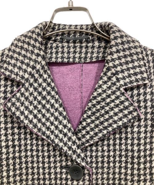 MaxMara（マックスマーラ）MaxMara (マックスマーラ) 千鳥柄コート グレー×ブラック サイズ:36の古着・服飾アイテム