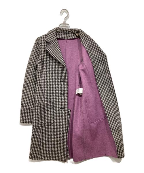 MaxMara（マックスマーラ）MaxMara (マックスマーラ) 千鳥柄コート グレー×ブラック サイズ:36の古着・服飾アイテム